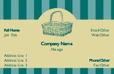 Country Wicker Basket Full Colour Magnetic Business Cards