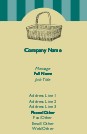 Country Wicker Basket Full Colour Magnetic Business Cards