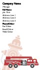 Fire Appliance and Hydrant Recycled Business Cards