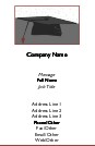 Large Graduation Cap Full Colour Magnetic Business Cards