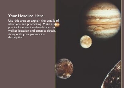 Planets in Space Full Colour Standard Sized Postcards