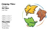Autumn Colours Recycled Business Cards