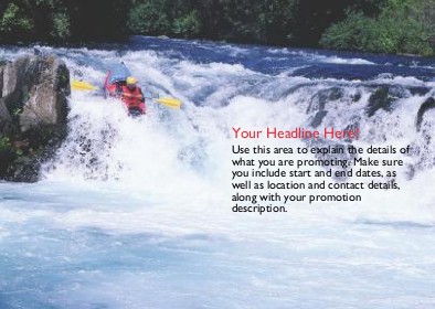 Whitewater Rafting Full Colour Standard Sized Postcards