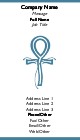 Symbol of Peace Full Colour Business Cards