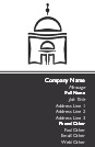 Mosque Full Colour Business Cards