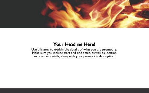 Raging Fire Full Colour Oversized Postcards