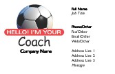 Coach Introduction Recycled Business Cards