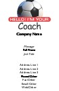 Coach Introduction Full Colour Magnetic Business Cards