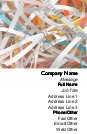 Paper Shreds Full Colour Business Cards