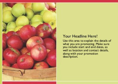 Autumn Apples Full Colour Standard Sized Postcards