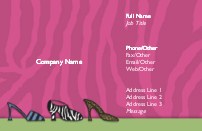 Wild Shoes Full Colour Business Cards