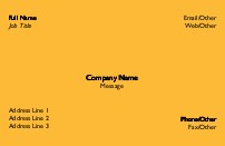Amber Full Colour Magnetic Business Cards