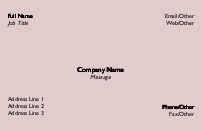 Ash Pink Full Colour Magnetic Business Cards