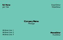 Coral Sea Full Colour Magnetic Business Cards