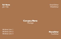 Mocha Full Colour Magnetic Business Cards