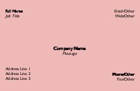 Pink Sugar Full Colour Magnetic Business Cards