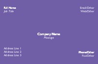 Purple Splendor Full Colour Magnetic Business Cards