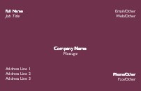 Red Plum Full Colour Magnetic Business Cards