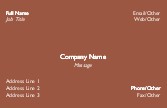 Rust Full Colour Magnetic Business Cards