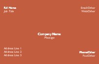 Terra Cotta Full Colour Magnetic Business Cards