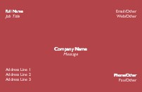 Wine Red Full Colour Magnetic Business Cards