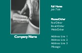 Potter's Hands Recycled Business Cards