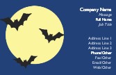 Moonlight Bats Recycled Business Cards