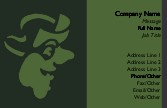 Spooky Mask Recycled Business Cards