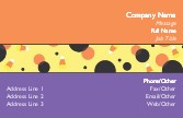 Candy Corn Confetti Recycled Business Cards