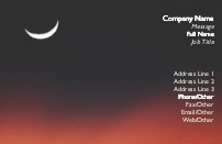 Crimson Sky Recycled Business Cards
