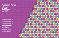 Lots O Dots Full Colour Magnetic Business Cards