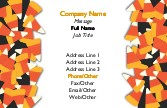 Candy Corn Collage Recycled Business Cards