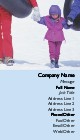 Snow Tubing Full Colour Business Cards