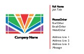 Art Deco Abstract Recycled Business Cards