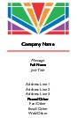 Art Deco Abstract Full Colour Magnetic Business Cards