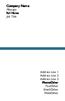 Blue Line Full Colour Business Cards
