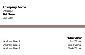 Brown Line Full Colour Magnetic Business Cards