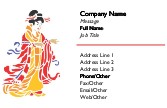 Classic Geisha Recycled Business Cards