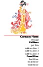 Classic Geisha Full Colour Business Cards
