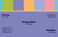 Pastel Border Full Colour Business Cards