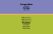 Blue Green Full Colour Business Cards