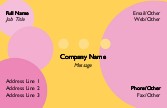 Circus Circles Full Colour Business Cards