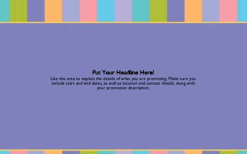 Pastel Border Full Colour Oversized Postcards