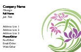 Asian Lilies Recycled Business Cards