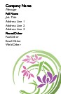Asian Lilies Full Colour Business Cards