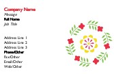 Artsy Wreath Full Colour Business Cards