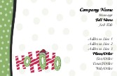 Santa's Cheer Full Colour Business Cards