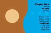 Blue and Tan Dots Full Colour Magnetic Business Cards