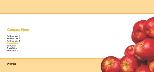 Apple Stack Full Colour Compliment Slips