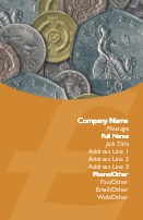 Coins Full Colour Business Cards